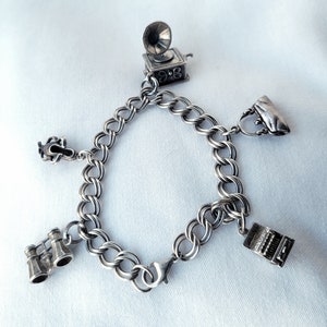 Vintage Sterling Charm Bracelet Special Charms!