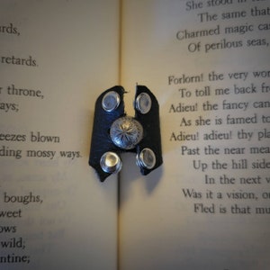 Studded Leather Gothic Ring