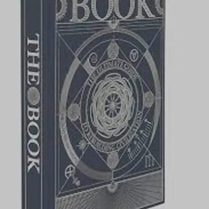 Peut inclure: Un livre &agrave; couverture rigide bleu fonc&eacute; avec des d&eacute;tails en feuille d'argent sur la couverture et le dos. La couverture pr&eacute;sente le texte THE BOOK et un motif g&eacute;om&eacute;trique circulaire avec le texte THE ULTIMATE GUIDE TO REBUILDING CIVILIZATION.