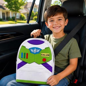 Custom Buzz Lightyear Backpack,Toy Story Buzz Lightyear Backpack, Toy Story School Bag, Lunch Box Pencil Case, Custom Name Gift,