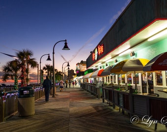 Myrtle Beach -  Nature, landscape, winter, boardwalk, fine art, art, ocean, rustic, home decor, oceanfront, South Carolina