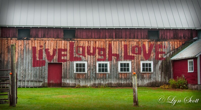 Red Vermont Barn Vermont photography, landscape, rustic home decor, Valentine, Love, fine art, barn, Vermont, farm, new england image 1