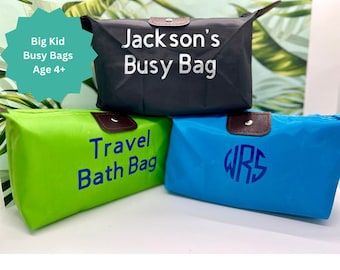 BIG KID Busy Bag Baby Toy Toddler Activity Kid Gift Busy Baby Mom Survival Parenting bag on the go Fidget Bag Airplane Travel Car Summer Kit