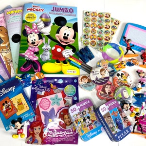 Disney World Toddler Busy Bag Baby Toy Activity Kid Gift Busy Baby Parenting bag on the go Travel Airplane Activity Kit Car Ride Fidget Toy