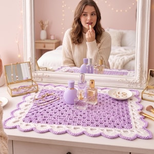 Crochet Rectangular Placemat Pattern, Modern Table Placemat Crochet, Easy Crochet Dining Placemat Pattern PDF