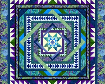 Twisted Dreams Quilt Pattern • 12-Month Block of the Month, Traditional Piecing (Printed)
