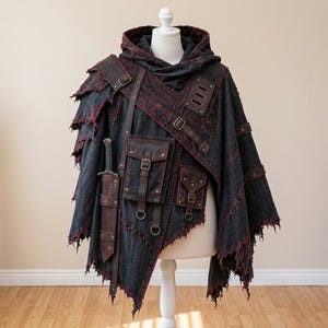 皮ポンチョ - Etsy 日本