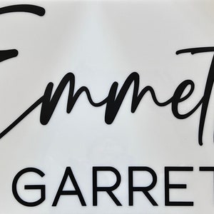 Acrylic Name Signs - Etsy