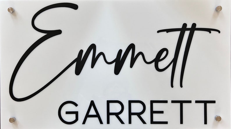 Acrylic Name Signs - Etsy