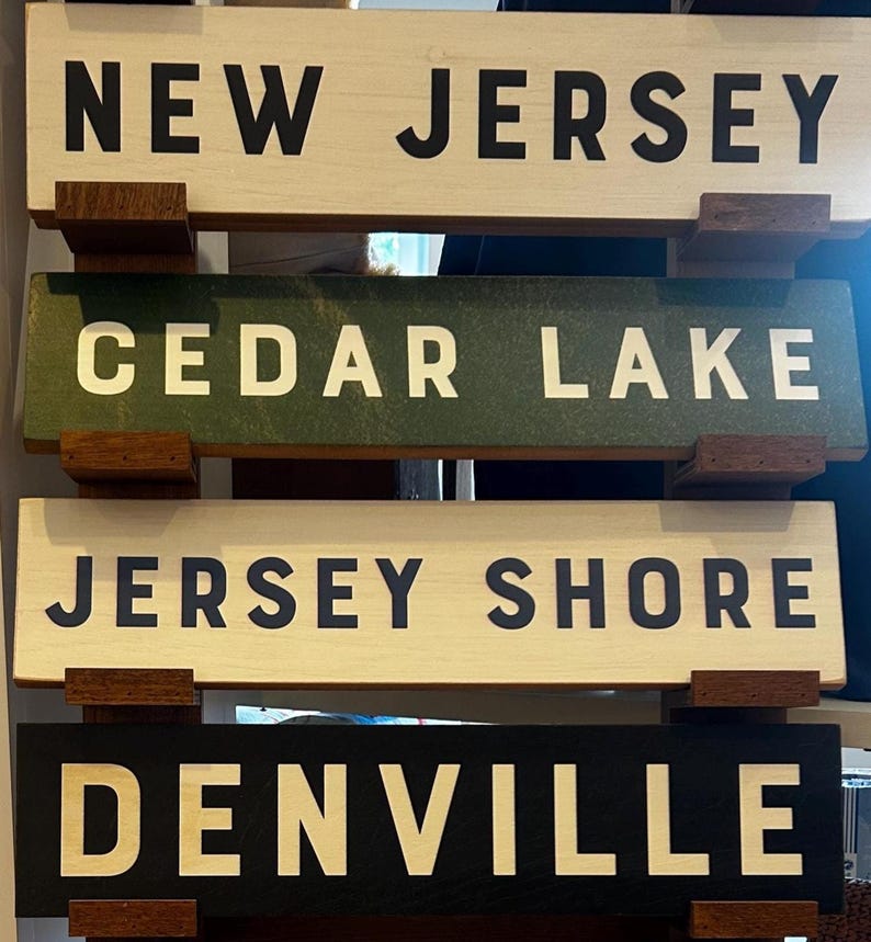 Personalized Town Sign, City Sign, Custom Town and State Sign, Wood ...
