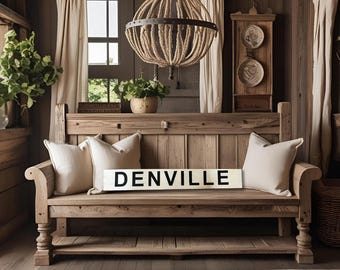 Personalized Town Sign, City Sign, Custom Town and State Sign, Wood Sign, Country Sign, Hometown, Housewarming Sign