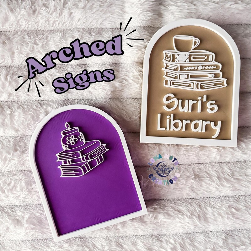 Library Sign - Etsy