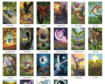Prints - Tarot of the Owls - Choose from Major Arcana
