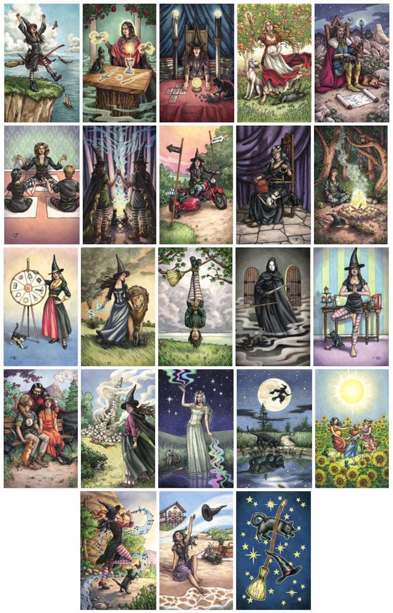Prints Everyday Witch Tarot Choose From Major Arcana - Etsy