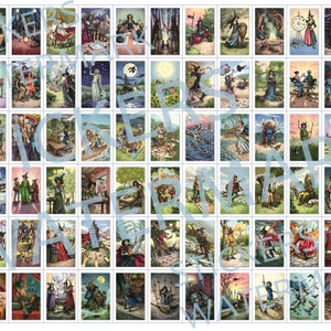 Pegatinas digitales - Descargar - Archivos PNG de pegatinas digitales de Tarot de la bruja cotidiana
