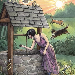 Origineel schilderij - Gebeden en wensen - Everyday Witch Oracle