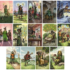 Impressões - Everyday Witch Tarot - Escolha entre o naipe de Ouros