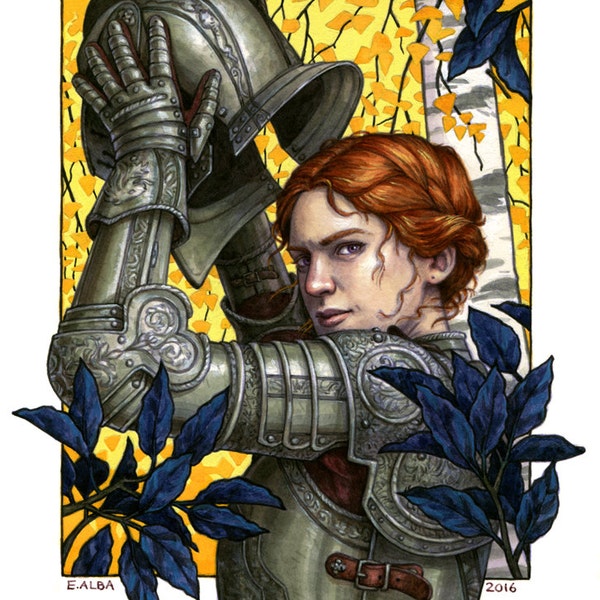 Alanna the Lioness Illustration 12x16
