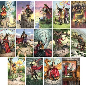 Impressões - Everyday Witch Tarot - Escolha entre o naipe de varinhas