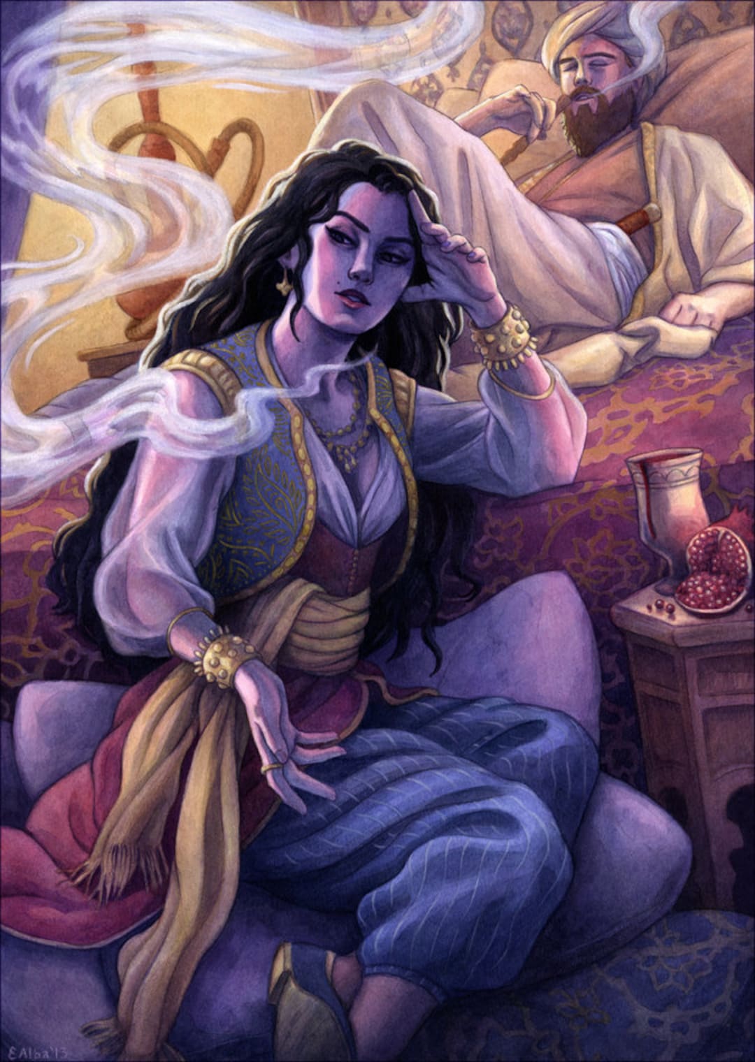 1001 Arabian Nights, Sheherazade Illustration 12x16 - SALE - Etsy