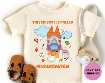 This Episode is Called School Shirt First Days Of School T-Shirt Kindergarten Tee Blue Dog Back To School Tee School Kids Gifts
