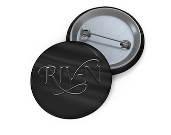 Botão de alfinete com o logotipo RIV-N