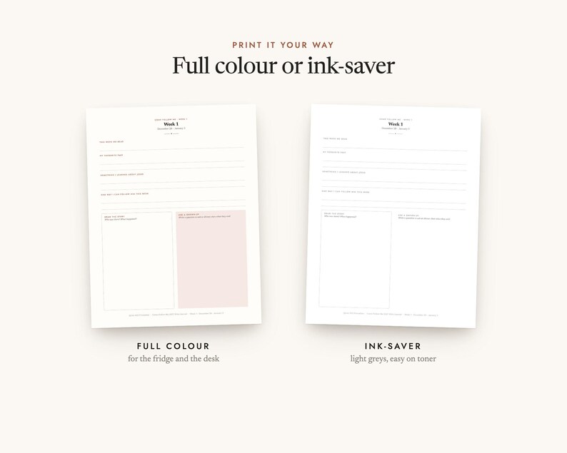 Full-colour and ink-saver editions, in US Letter and A4