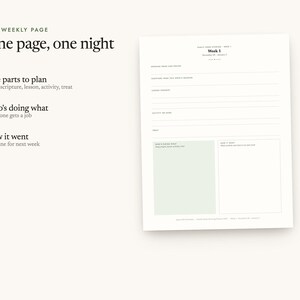 One page, one night: Five parts to plan, Who's doing what, How it went
