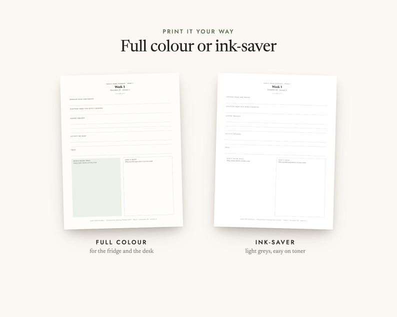 Full-colour and ink-saver editions, in US Letter and A4