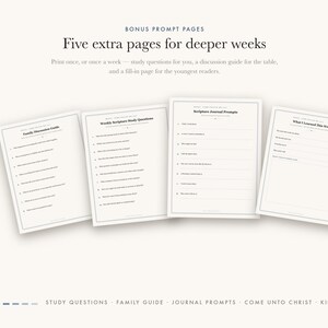 2027 New Testament Study Journal: Dated Weekly Pages, Family Discussion (Digital Download) image 6