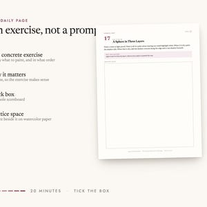 An exercise, not a prompt: One concrete exercise, Why it matters, A tick box, Practice space