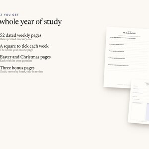 What's included: 52 dated weekly pages, A square to tick each week, Easter and Christmas pages, Three bonus pages