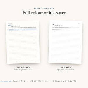 Full-colour and ink-saver editions, in US Letter and A4