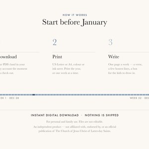2027 New Testament Study Journal: Dated Weekly Pages, Family Discussion (Digital Download) image 8