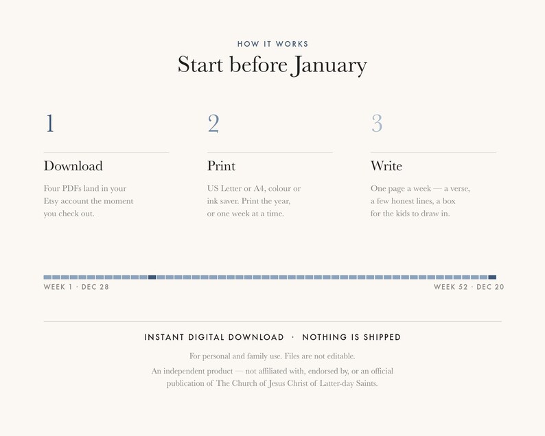 2027 New Testament Study Journal: Dated Weekly Pages, Family Discussion (Digital Download) image 8