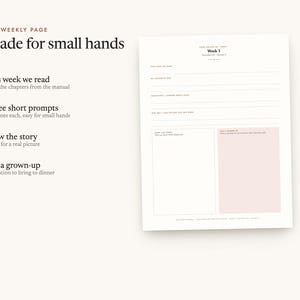 Made for small hands: This week we read, Three short prompts, Draw the story, Ask a grown-up