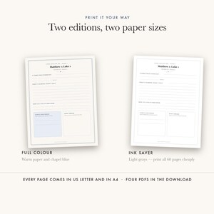 2027 New Testament Study Journal: Dated Weekly Pages, Family Discussion (Digital Download) image 7