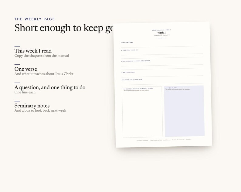Short enough to keep going: This week I read, One verse, A question, and one thing to do, Seminary notes