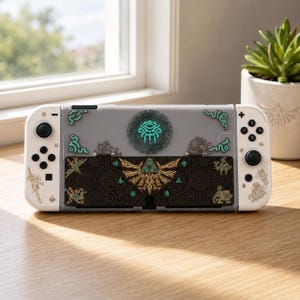 Nintendo Switch 2 Hülle im Zelda-Stil, mattierte, transparente Hartschalen-Schutzhülle, Fantasy-Schutzhülle für Switch OLED & Switch, Geschenk für Gamer