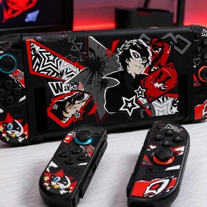 Persona 5 Ren Amamiya Nintendo Switch 2 Case, Anime Hard Shell Cover, Joker Protective Case for Switch OLED, Lite & Switch, Gamer Gift
