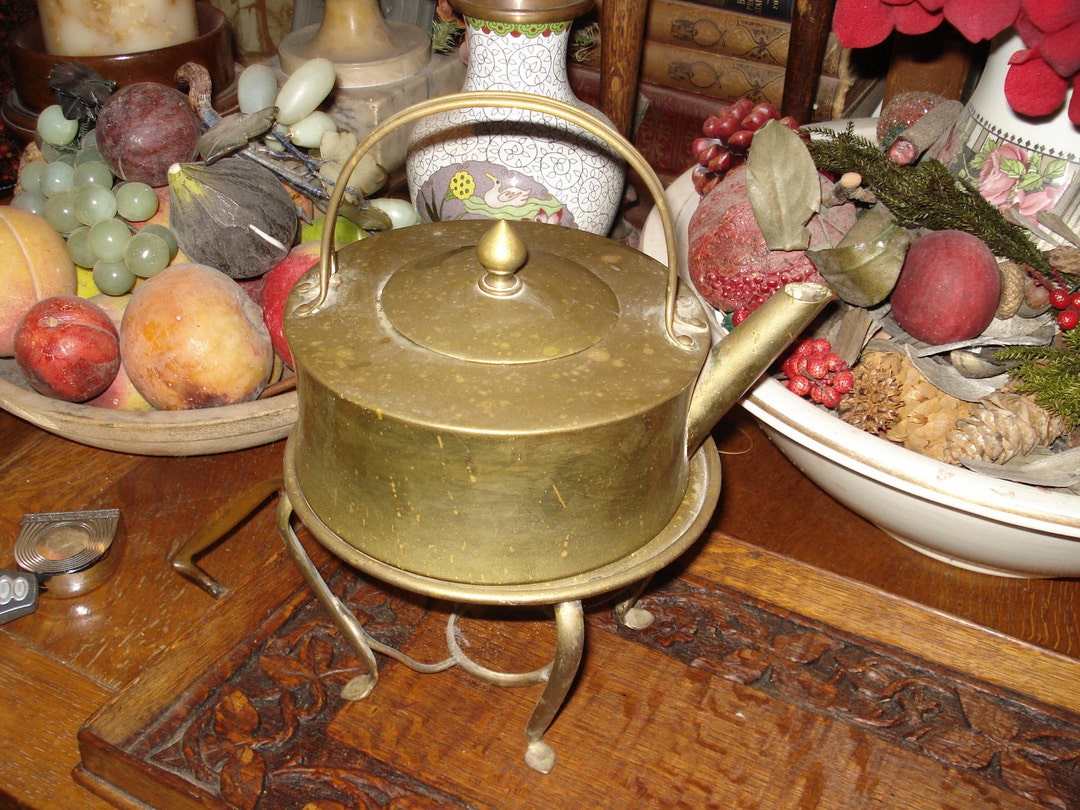 English Tea Kettle With Warming Stand...sale NOW 55.00 Etsy