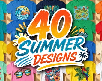 Summer Beach  Drawing PNG, Tropical T-shirt Design Digital Download, Ocean Vibes Sublimation File SVG, Cricut Cut File, Commercial Use POD