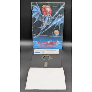 Gorgon-Computerspiel von 1981, Sirius Software, Apple II+, IIe, IIc, IIgs, 5,25"-Diskette