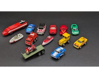 Vintage Micro Machines, Hot Wheels & More Lot Of 14 Various Mini Vehicles