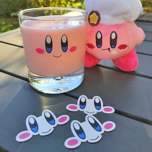 Kirby Face Glass Mug
