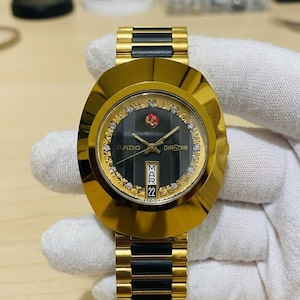 ヴィンテージ ラドー フライガー 自動巻き ブルー文字盤 腕時計 稼働品　メンズ Vintage rado watch - Etsy 日本
