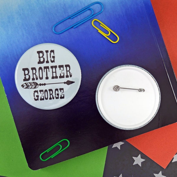 Gepersonaliseerde Big Brother Pin - Big Brother aankondiging badge