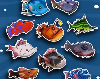 Sea of Thieves Fish Sticker Set