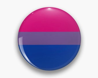 Pride Pin Badge - Bisexual Pride Flag - Bi Flag Pin - LGBT Flag - LGBT Pins - Queer Pin