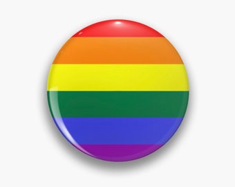 Pride Pin Badge - Rainbow Pride Flag - Rainbow Flag Pin - LGBT Flag - LGBT Pins - Queer Pin